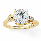 14k IGI certified round ring with E-F color VVS-VS clarity diamonds 187