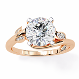 14k IGI certified round ring with E-F color VVS-VS clarity diamonds 187