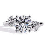14k IGI certified round ring with E-F color VVS-VS clarity diamonds 187