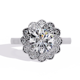 14k IGI certified round ring with E-F color VVS-VS clarity diamonds 188