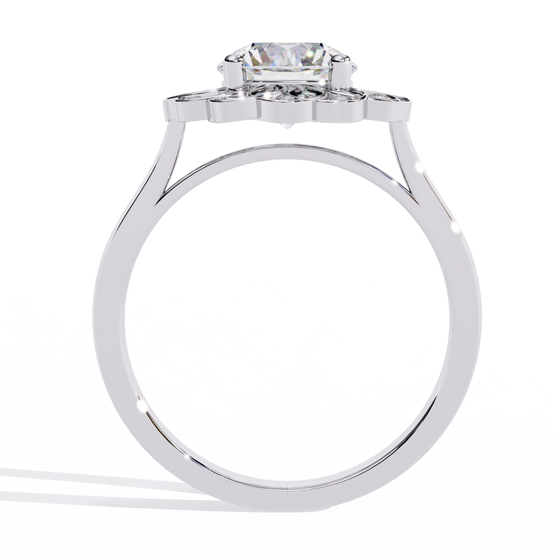 14k IGI certified round ring with E-F color VVS-VS clarity diamonds 188