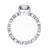 14k IGI certified radiant ring with E-F color VVS-VS clarity diamonds 191