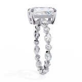 14k IGI certified radiant ring with E-F color VVS-VS clarity diamonds 191