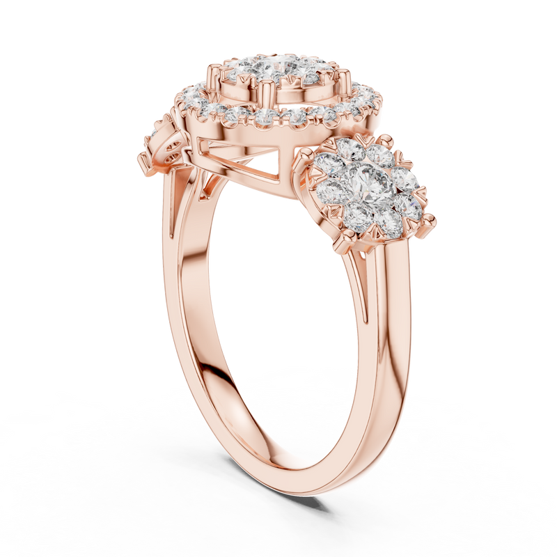 Ladies Ring 19#120001L - Rose Gold - Image