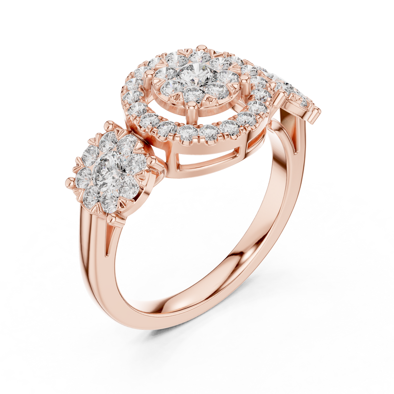 Ladies Ring 19#120001L - Rose Gold - Image