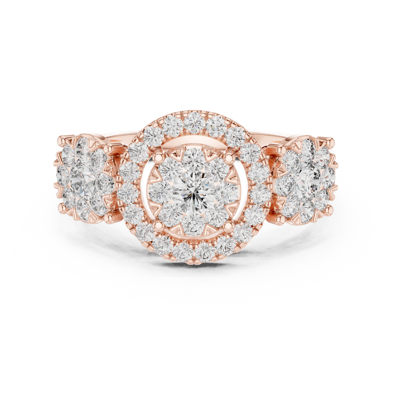 Ladies Ring 19#120001L - Rose Gold - Image