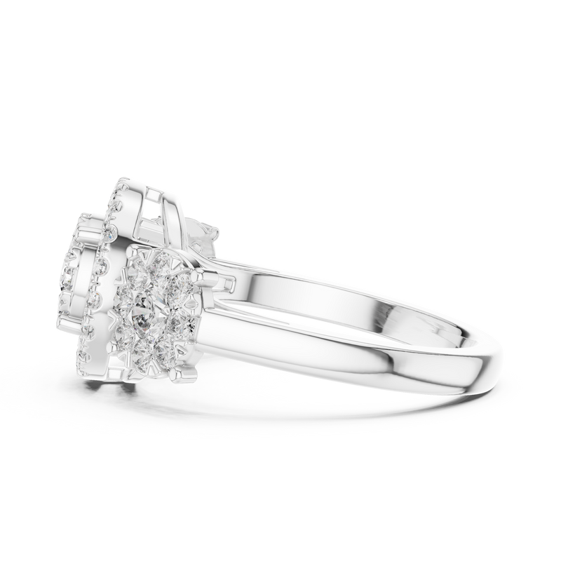 Ladies Ring 19#120001L - White Gold - Image