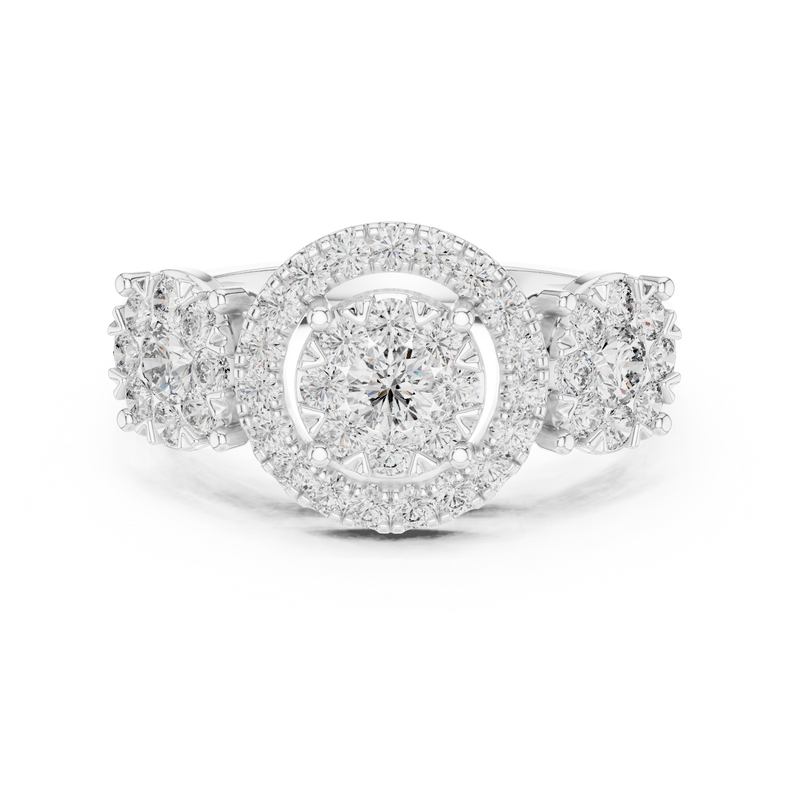 Ladies Ring 19#120001L - White Gold - Image