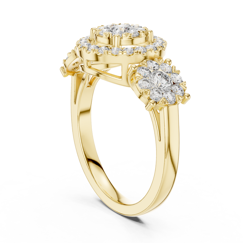 Ladies Ring 19#120001L - Yellow Gold - Image