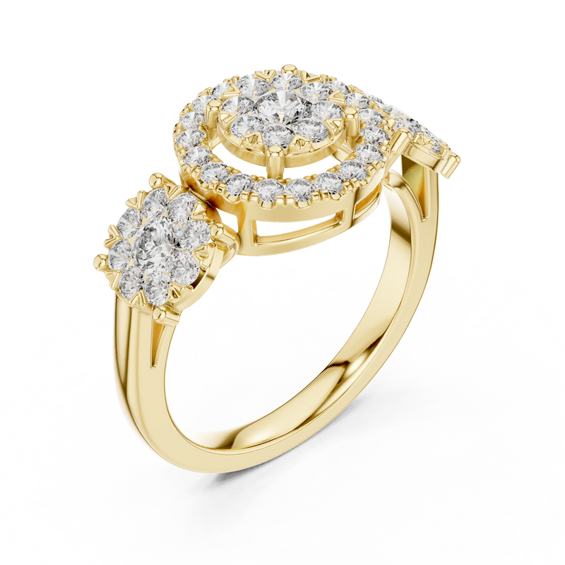 Ladies Ring 19#120001L - Yellow Gold - Image