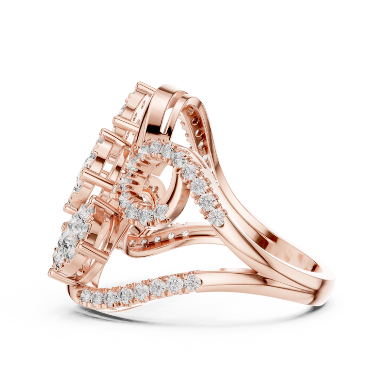 Ladies Ring 19#120002L - Rose Gold - Image