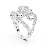 Ladies Ring 19#120002L - White Gold - Image