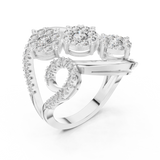 Ladies Ring 19#120002L - White Gold - Image
