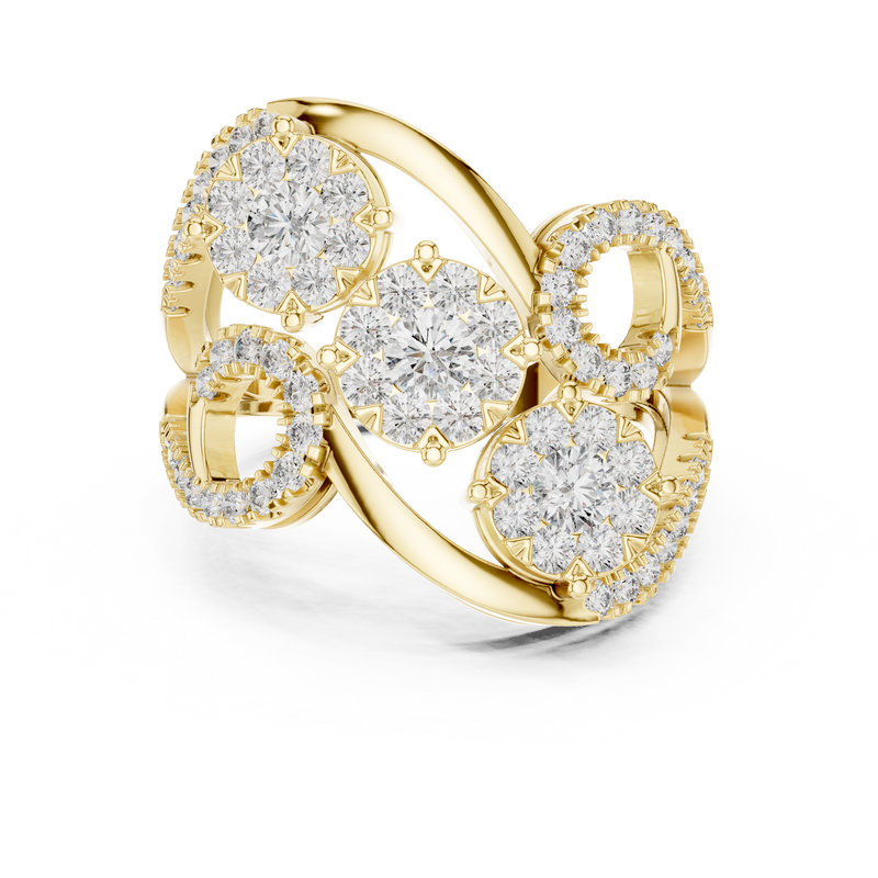 Ladies Ring 19#120002L - Yellow Gold - Image