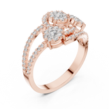 Ladies Ring 19#120003L - Rose Gold - Image