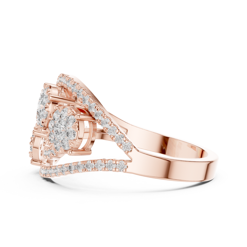 Ladies Ring 19#120003L - Rose Gold - Image