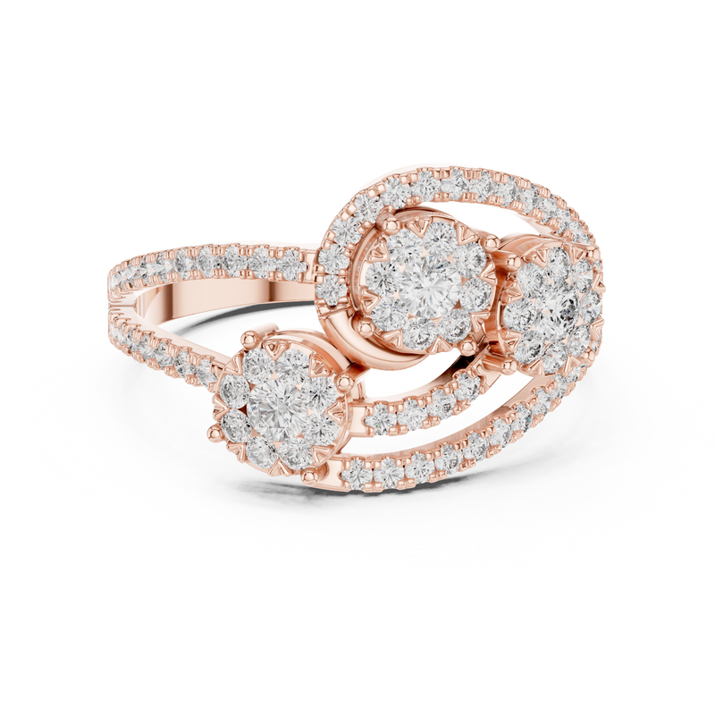 Ladies Ring 19#120003L - Rose Gold - Image