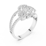 Ladies Ring 19#120003L - White Gold - Image
