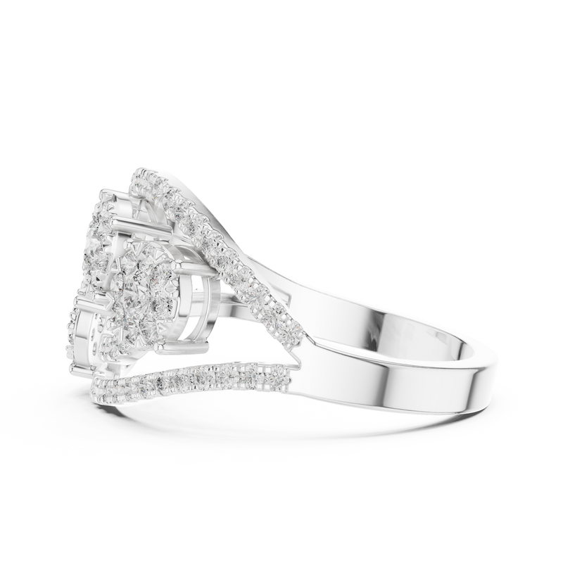 Ladies Ring 19#120003L - White Gold - Image