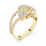Ladies Ring 19#120003L - Yellow Gold - Image