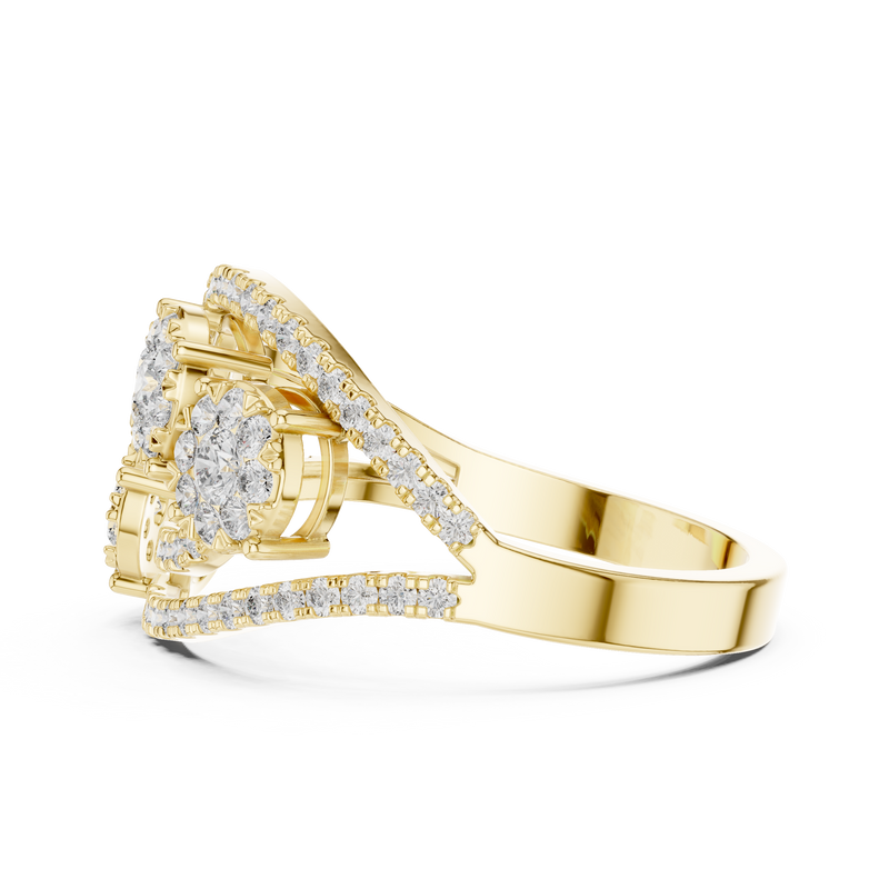 Ladies Ring 19#120003L - Yellow Gold - Image