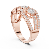 Ladies Ring 19#120004L@7 - Rose Gold - Image