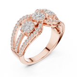 Ladies Ring 19#120004L@7 - Rose Gold - Image