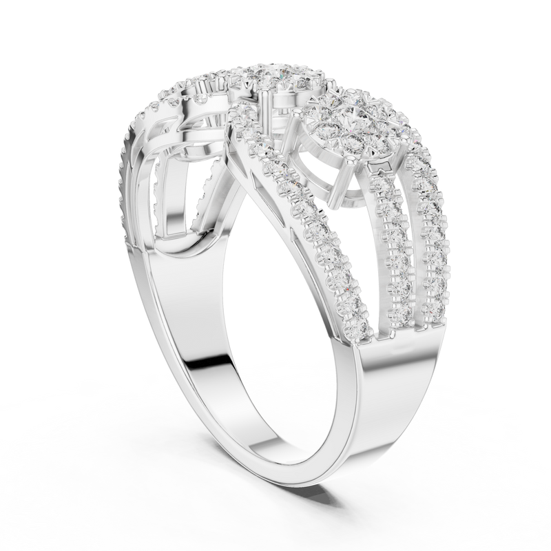 Ladies Ring 19#120004L@7 - White Gold - Image