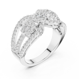 Ladies Ring 19#120004L@7 - White Gold - Image
