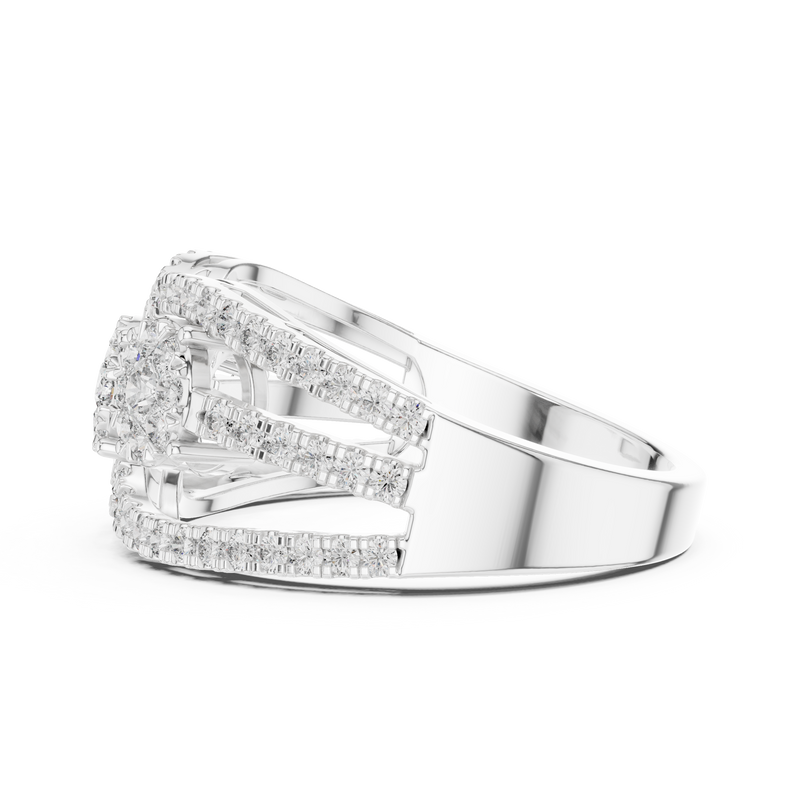 Ladies Ring 19#120004L@7 - White Gold - Image