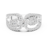 Ladies Ring 19#120004L@7 - White Gold - Image