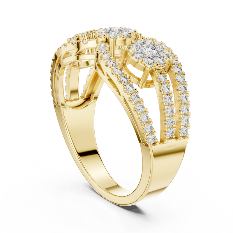 Ladies Ring 19#120004L@7 - Yellow Gold - Image