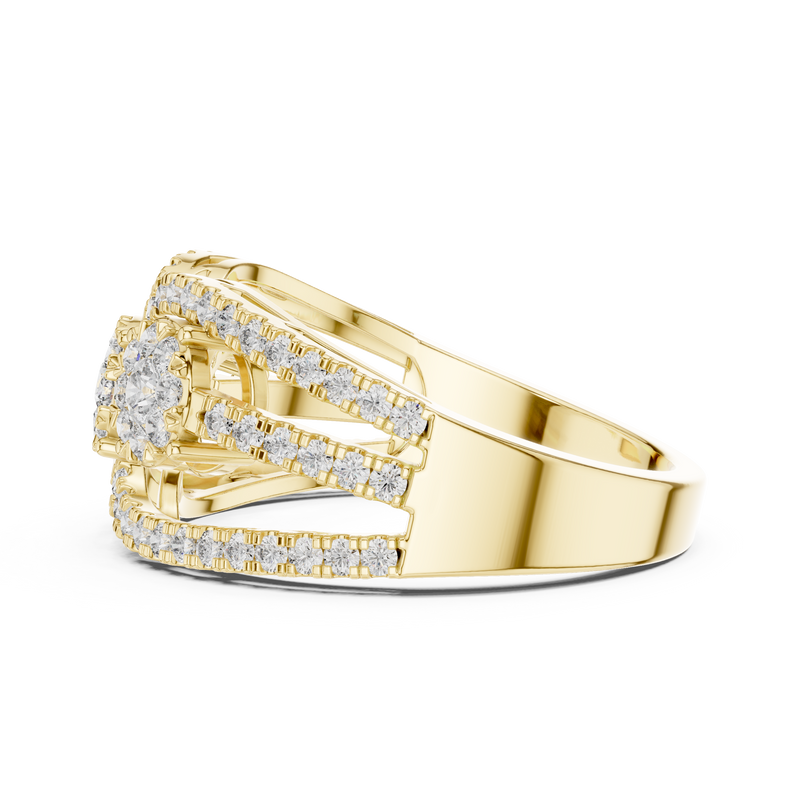 Ladies Ring 19#120004L@7 - Yellow Gold - Image