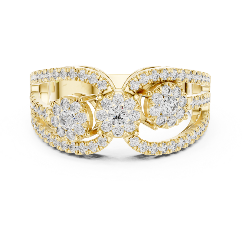 Ladies Ring 19#120004L@7 - Yellow Gold - Image