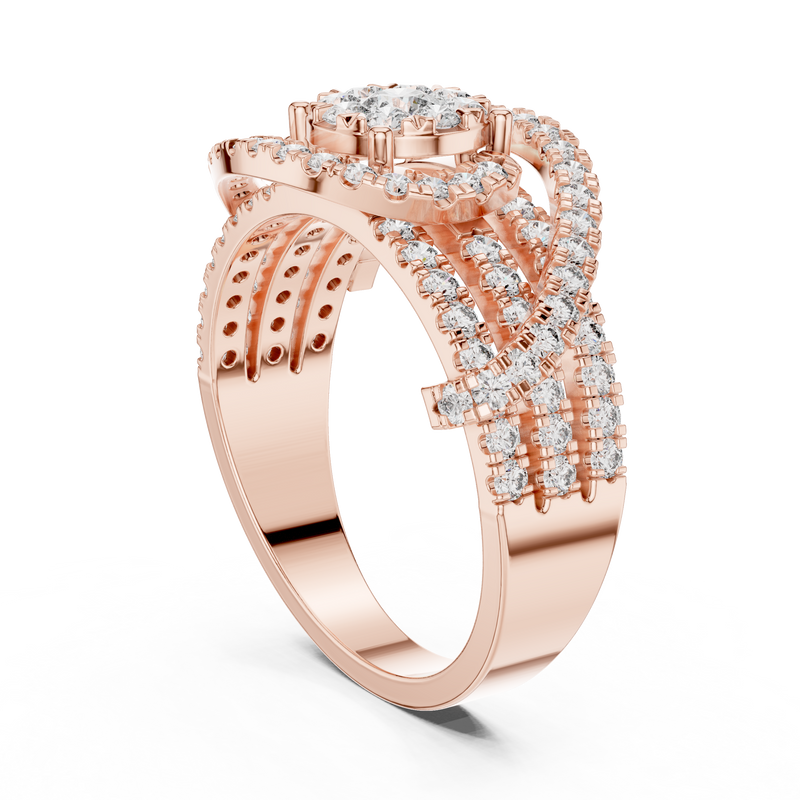 Ladies Ring 19#120005L - Rose Gold - Image