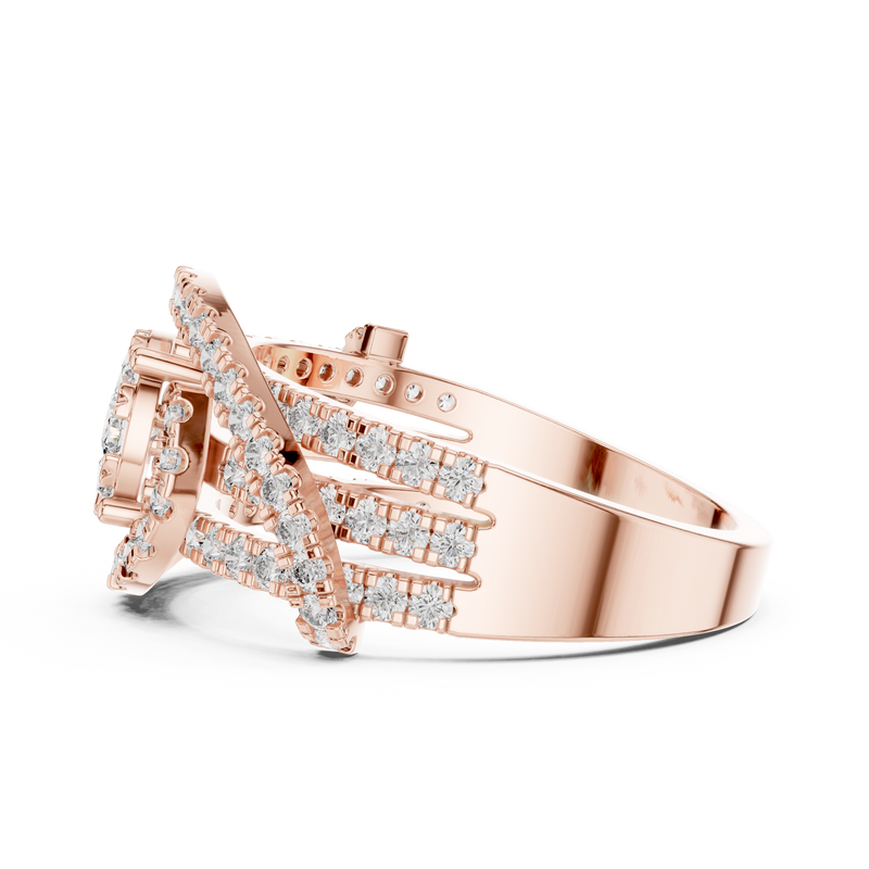 Ladies Ring 19#120005L - Rose Gold - Image