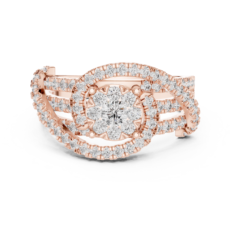 Ladies Ring 19#120005L - Rose Gold - Image
