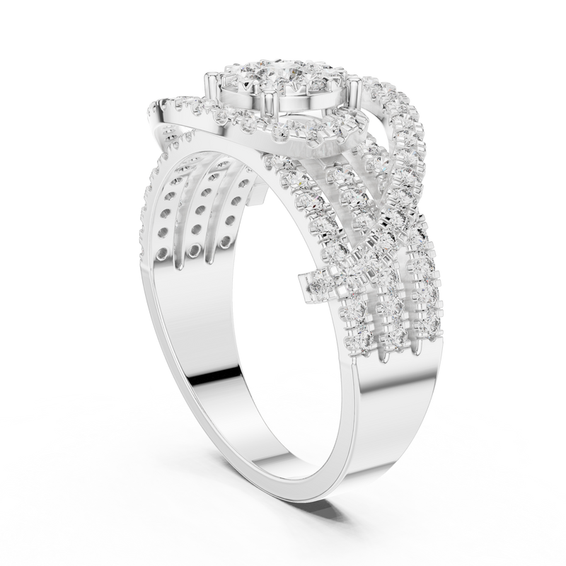 Ladies Ring 19#120005L - White Gold - Image