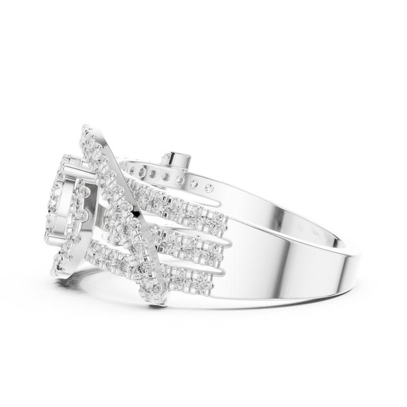 Ladies Ring 19#120005L - White Gold - Image