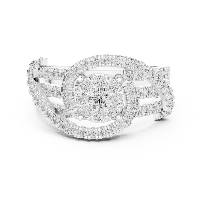 Ladies Ring 19#120005L - White Gold - Image