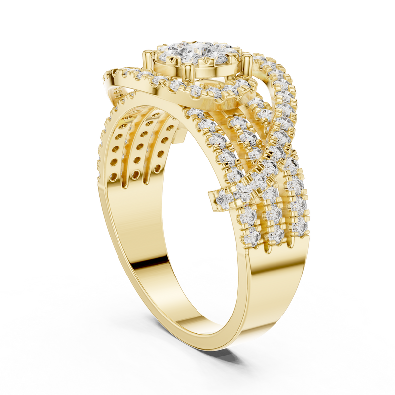 Ladies Ring 19#120005L - Yellow Gold - Image