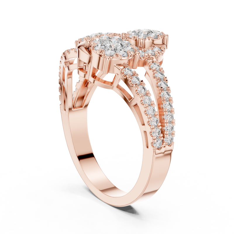 Ladies Ring 19#120006L - Rose Gold - Image