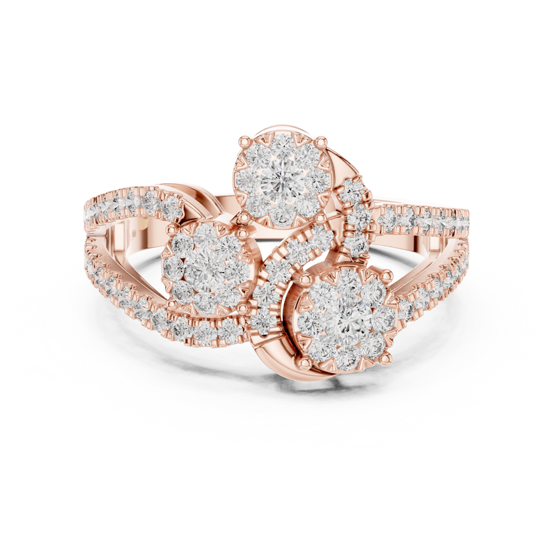 Ladies Ring 19#120006L - Rose Gold - Image