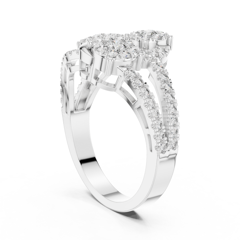 Ladies Ring 19#120006L - White Gold - Image