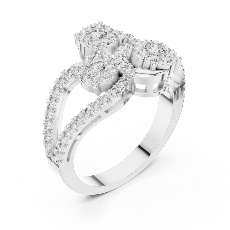 Ladies Ring 19#120006L - White Gold - Image