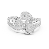 Ladies Ring 19#120006L - White Gold - Image