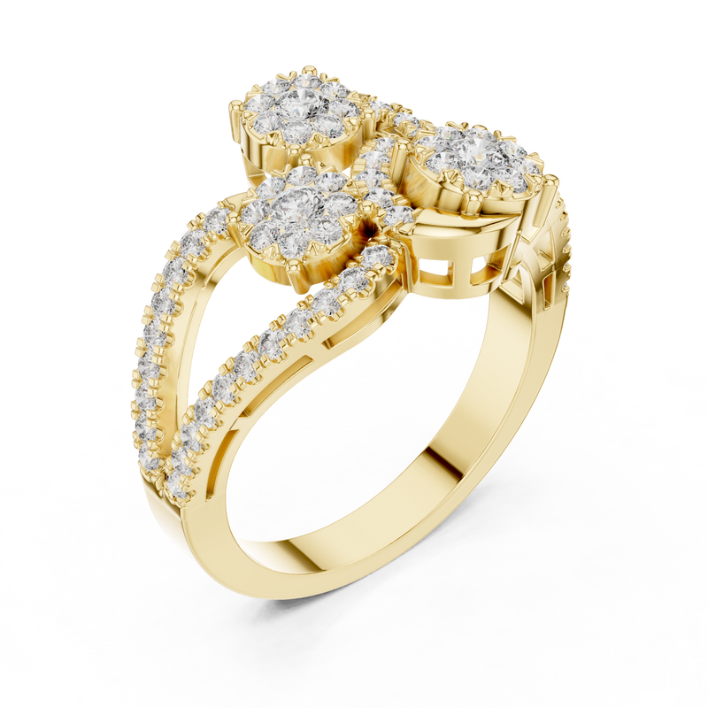 Ladies Ring 19#120006L - Yellow Gold - Image