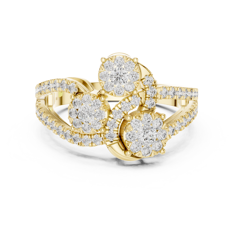 Ladies Ring 19#120006L - Yellow Gold - Image