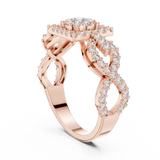 Ladies Ring 19#120007L - Rose Gold - Image