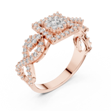 Ladies Ring 19#120007L - Rose Gold - Image